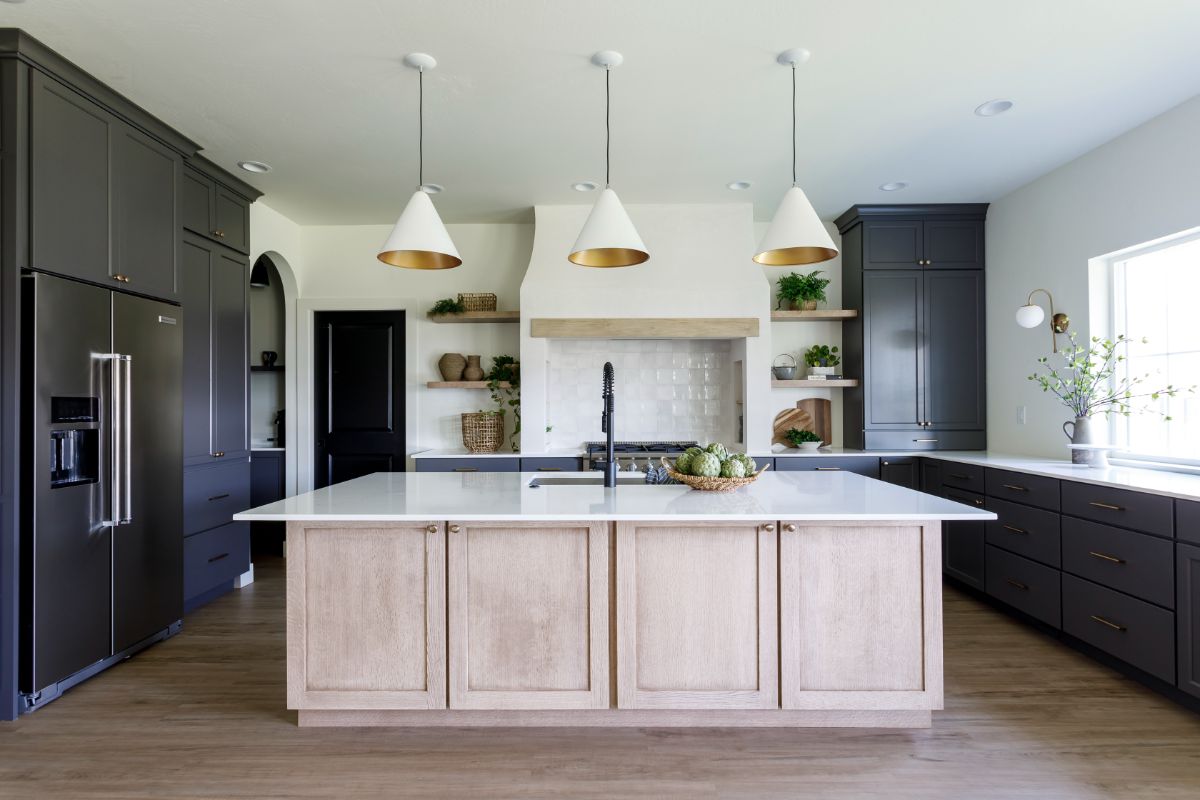 custom built home kitchen