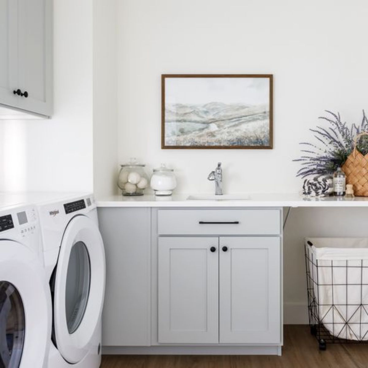 custom designed home laundry room
