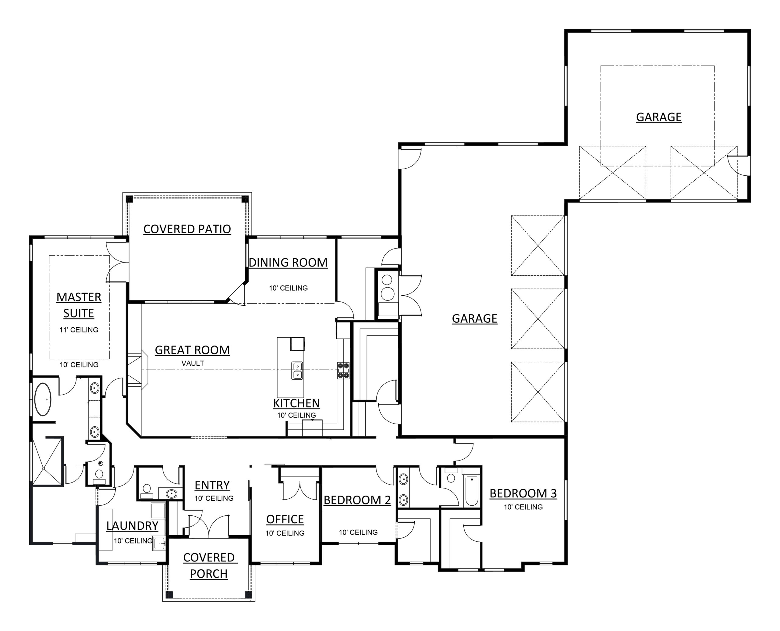 "The Barnes" - Custom designed home floor plans