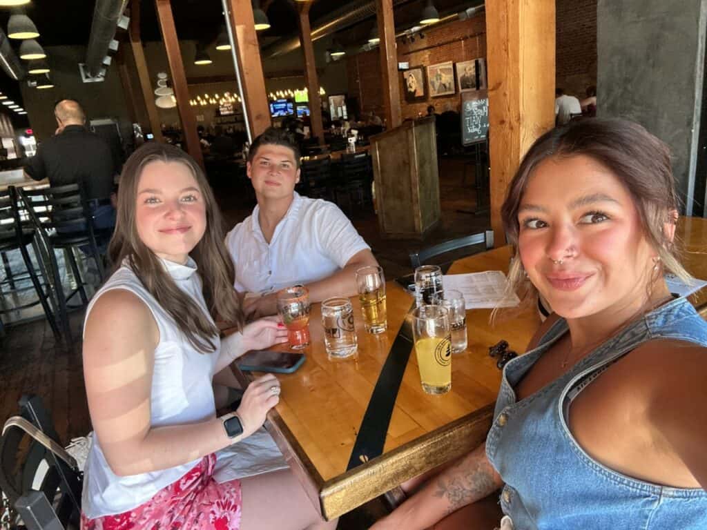 Molly Metcalf, Design and Project Management Assistant at Meg & Co is downtown Twin Falls at O’ Dunkens 