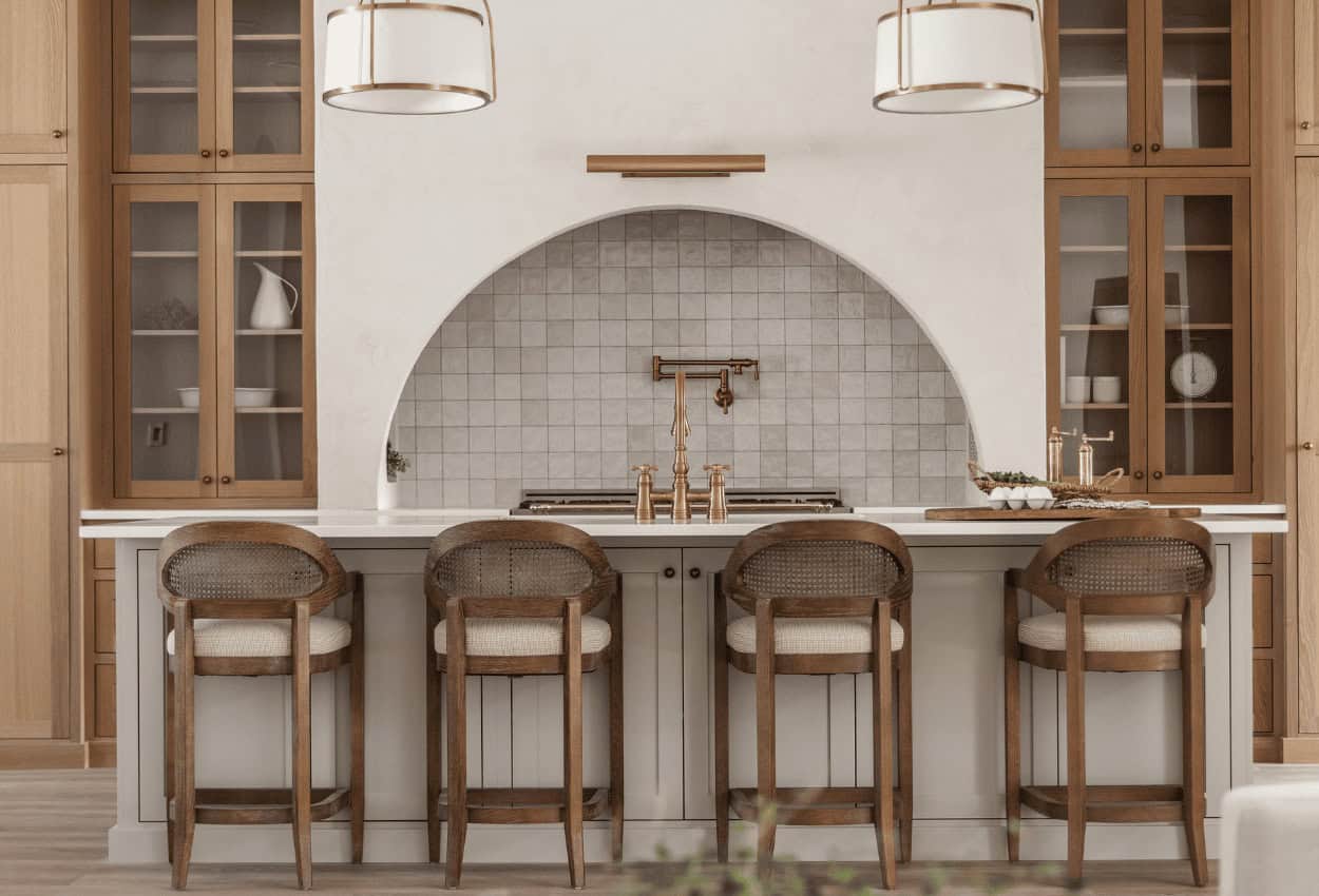 Beautiful custom kitchen design by Meg & Co Idaho Custom Home Builders.