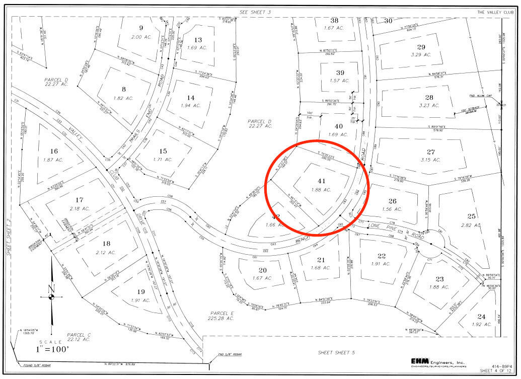 Map of Valley Club Subdivision for a Custom Home Twin Falls Idaho